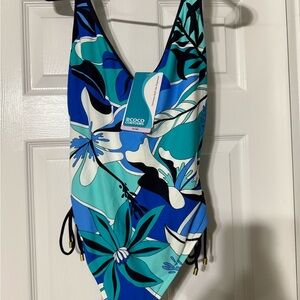 Coco Reef Kids Floral Blue Swimsuit
